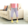 Newest Fashion Girl Casual Loose Linen Trousers,Kids Elastic Hems Pants